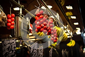 Mercat de la Boqueria in Barcelona Spain