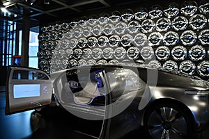 Mercedes Benz F 015 concept car at Copernicus Science Centre in Warsaw, Poland