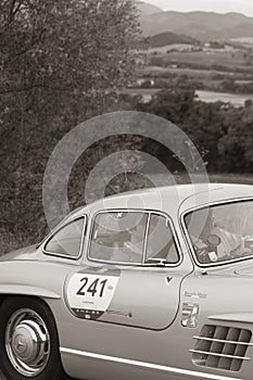 MERCEDES-BENZ 300 SL W 198 1955 an old racing car in rally Mille Miglia 2020 the famous italian historical race 1927-1957v