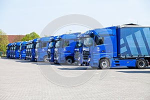 Mercedes benz trucks from haulage firm gertner,