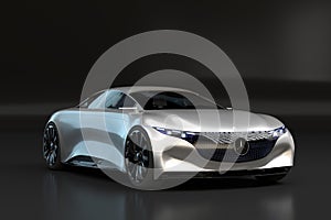 Mercedes EQS in the black studio