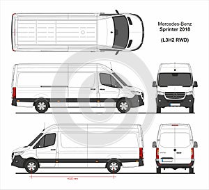 Mercedes Sprinter Cargo Van L3H2 RWD 2018