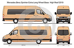 Mercedes Sprinter Van Extra Long WB 2010