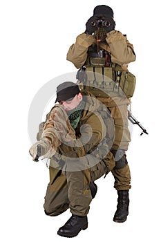 Mercenaries sniper pair with SVD rifle