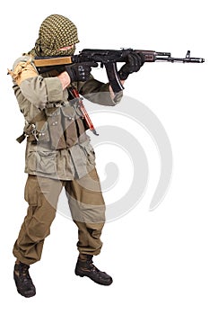 Mercenary with AK 47 photo