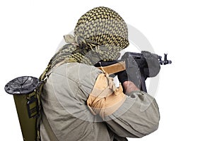 Mercenary with AK 47 photo