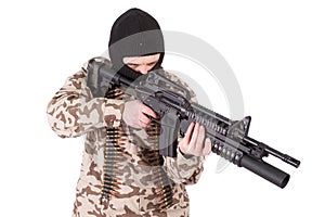 Mercenary with m4 carbine