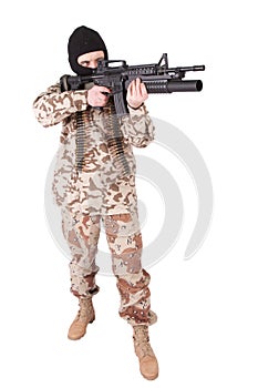 Mercenary with m4 carbine