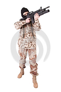 Mercenary with m4 carbine