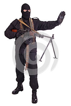Mercenary with RPD 44 machine gun photo