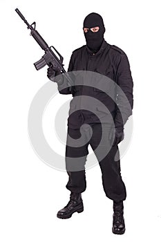 Mercenary with xm177 rifle