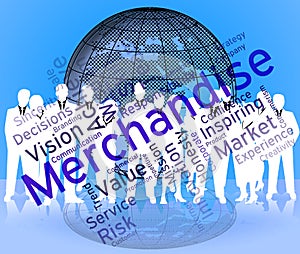 Merchantise Words Indicates Vending Vend And Sold