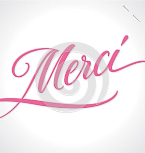 MERCI hand lettering (vector)