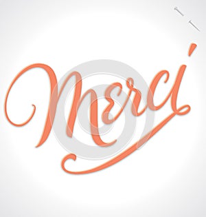 MERCI hand lettering (vector)