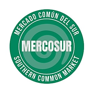 Mercosur Southern common market symbol icon photo