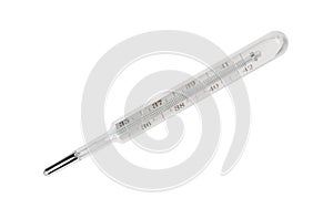 Glass mercurial thermometer photo