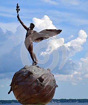 Mercury with Blue Sky