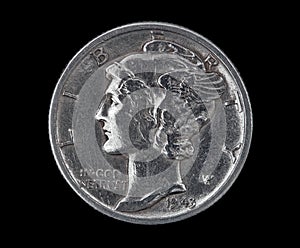 Mercury Head Dime 1943 photo