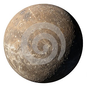 Mercury planet set isolated on white background