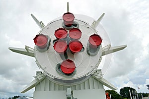 Mercury-Redstone rocket on display at Kennedy Space Centre