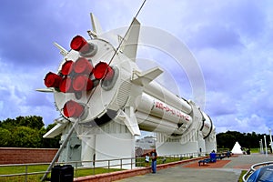 Mercury-Redstone rocket on display at Kennedy Space Centre