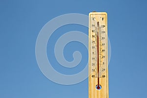 Mercury thermometer Summer heat