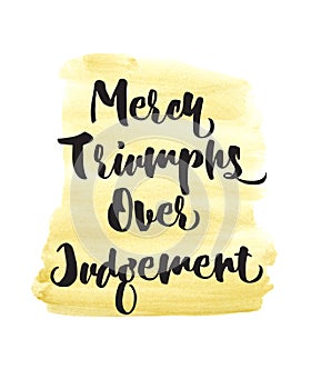 Mercy Triumphs Over Judgement Scripture Design