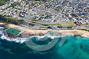 Merewether aerial view - Newcastle NSW Australia photo