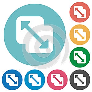 Merge shapes flat round icons