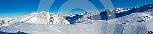 Meribel and Mont Blanc panorama