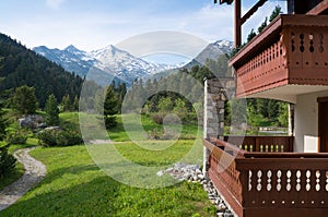 Meribel ski resort during summer