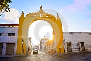 Merida Arco del Puente Arch in Yucatan photo