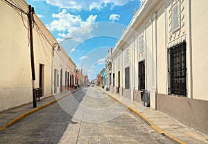 Merida City in Mexico colonial architecture