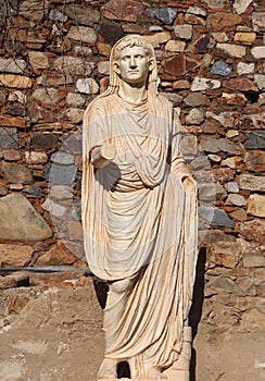 Merida, Extremadura, Spain. Roman statue of Emperor Augustus. photo