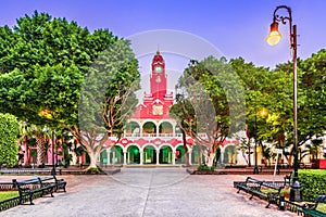 Merida, Mexico. City hall in the Old Town photo