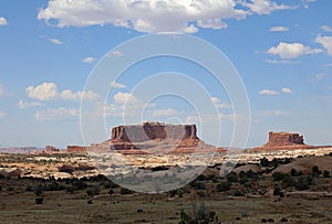 Merimac and Monitor Butte in Canyonland National Park. Utah photo
