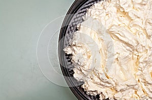 Meringue ice cream dessert