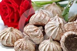 Meringue meringue is a dessert and the basis of many confectionery products, which is whipped and baked egg whites.