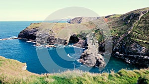 Merlin`s Cave Tintagel Cornwall