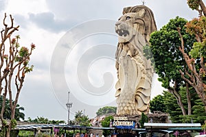 Merlion Statue on Sentosa Island, Singapore