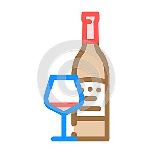 merlot red wine color icon vector illustration