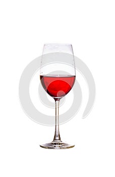 Merlot wineglass isolated