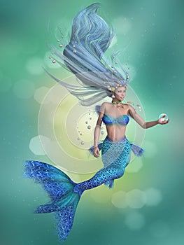 Mermaid in Blue