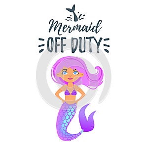 Mermaid character. Mermay concept
