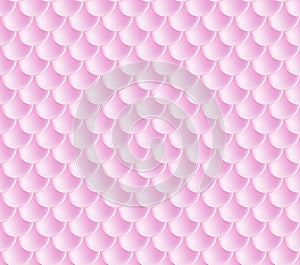 Mermaid Scales. Fish Squama. Pink Seamless Pattern