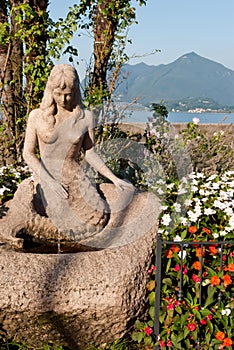 Mermaid statue, Stresa, Lago Maggiore photo