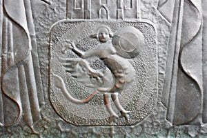 The Mermaid (Syrenka) - a symbol of Warsaw, Poland