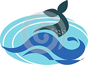 Mermaid Tail Logo