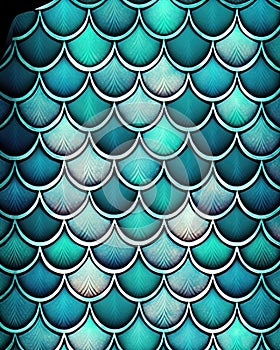 Mermaid texture pattern, Generative AI