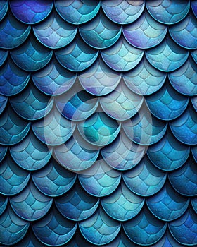 Mermaid texture pattern, Generative AI